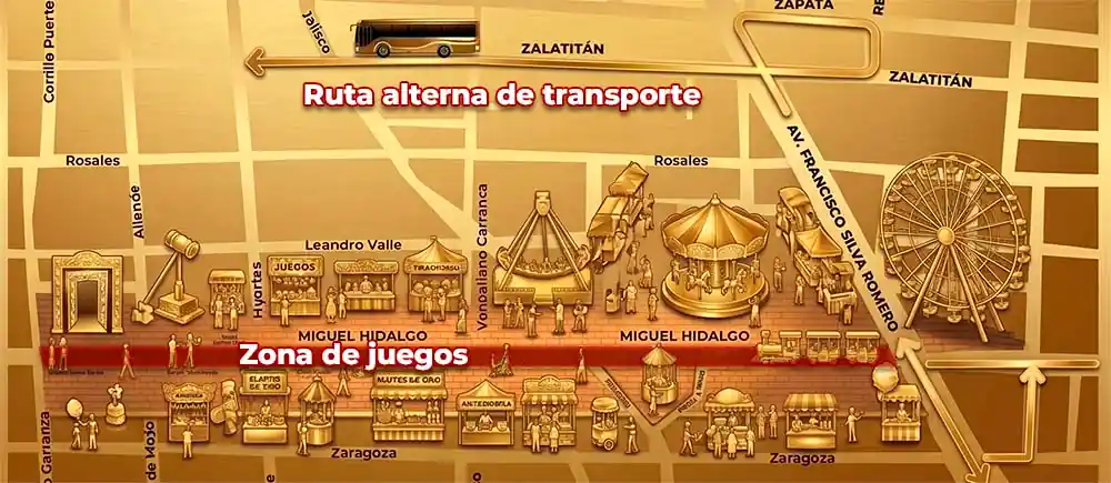 mapa juegos feria san pedro tlaquepaque